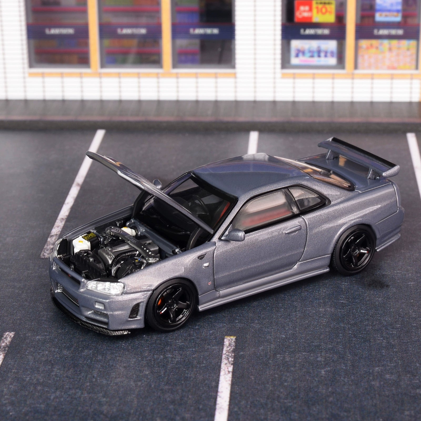 MH MOTORHELIX 1:64 Nissan GTR34 CRS VER Alloy car model