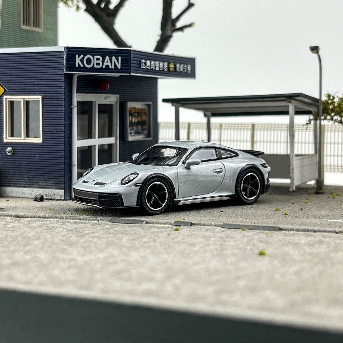 MINIGT 1:64 #891 Porsche 911 Daker Metal Gray Alloy Car Model