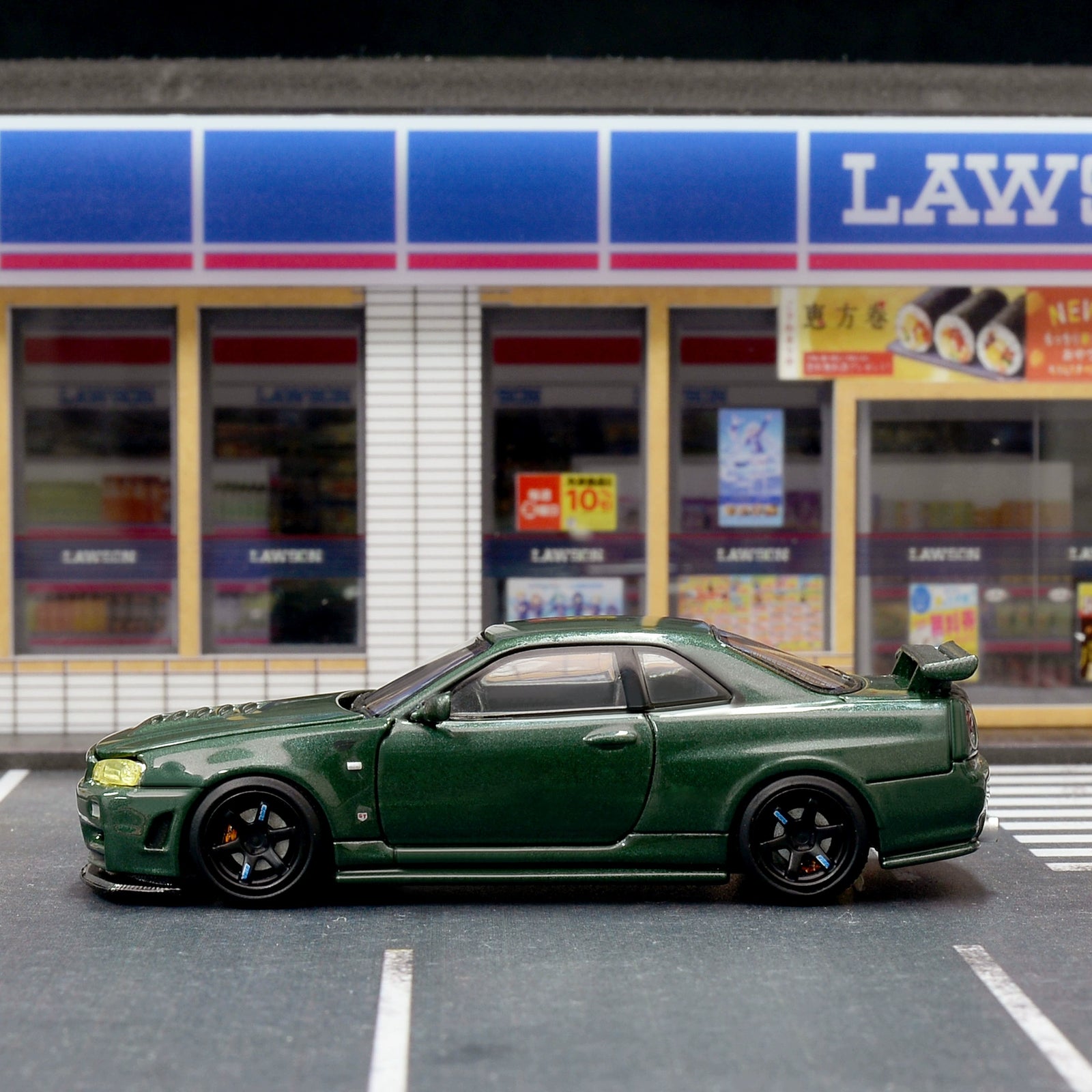 MH MOTORHELIX 1:64 Nissan GTR34 CRS VER Alloy car model