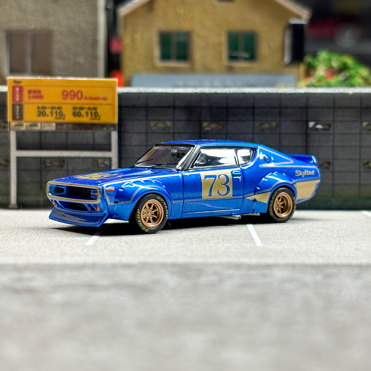 INNO 1:64 Nissan Skyline 2000 GT-R (KPGC110) Racing Concept 1972 Alloy car model