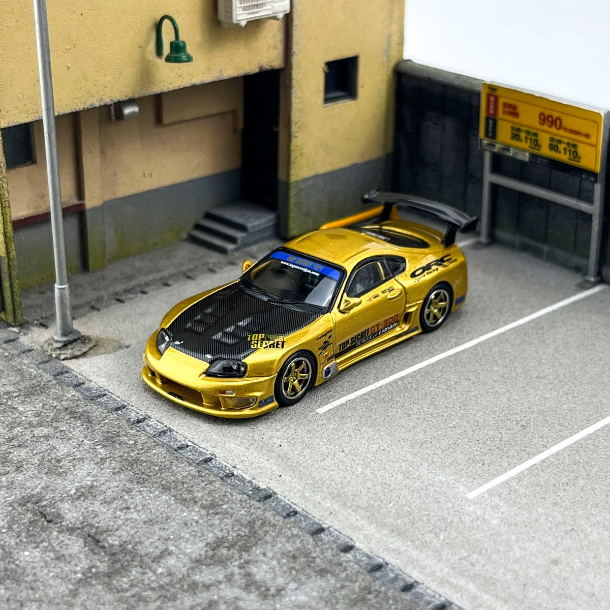 INNO Model 1:64 Toyota SUPRA A80 TOP SECRET GT300 Alloy car model