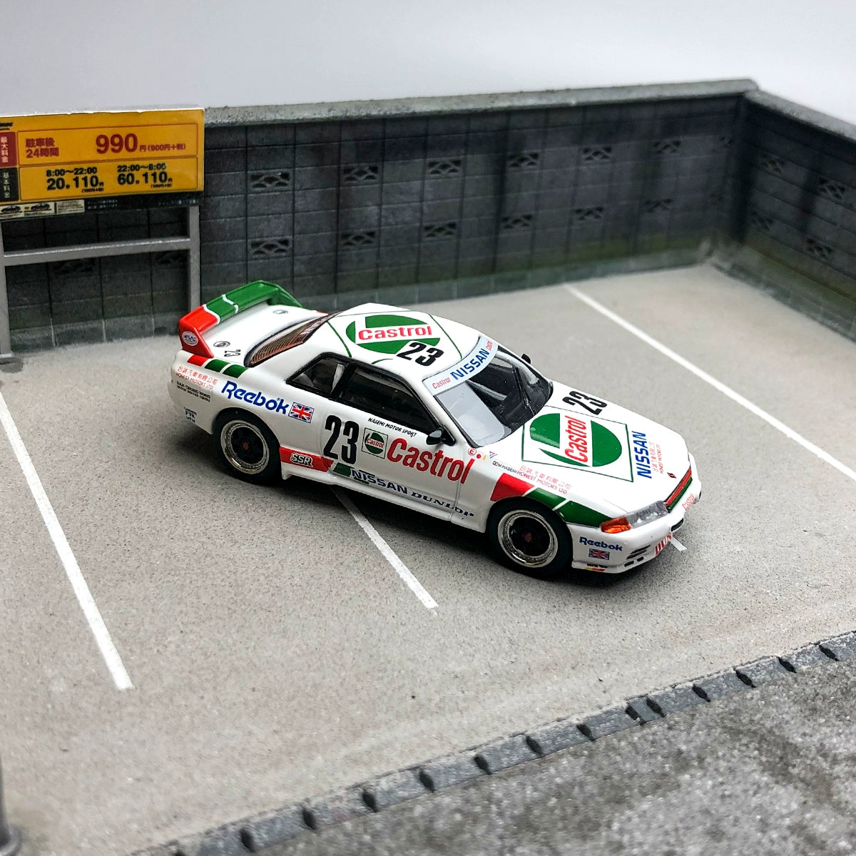 MINIGT 1:64 #592 Nissan Skyline GTR R32 Gr.A #23 1990 Macau Gua Race Winner Alloy car model