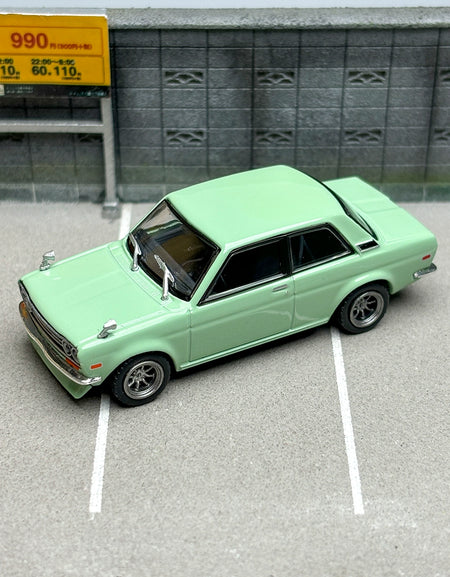 TW 1:64 Nissan Datsun 510 Green Alloy car model