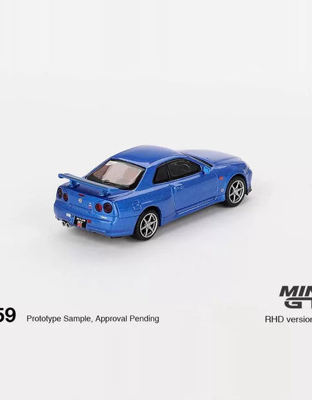 MINIGT 1:64 #759 Nissan Skyline GTR R34 Alloy car model