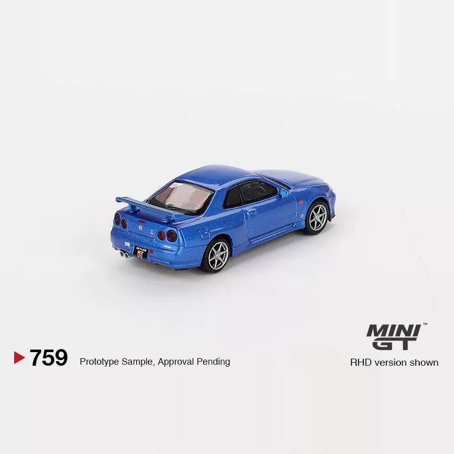 MINIGT 1:64 #759 Nissan Skyline GTR R34 Alloy car model