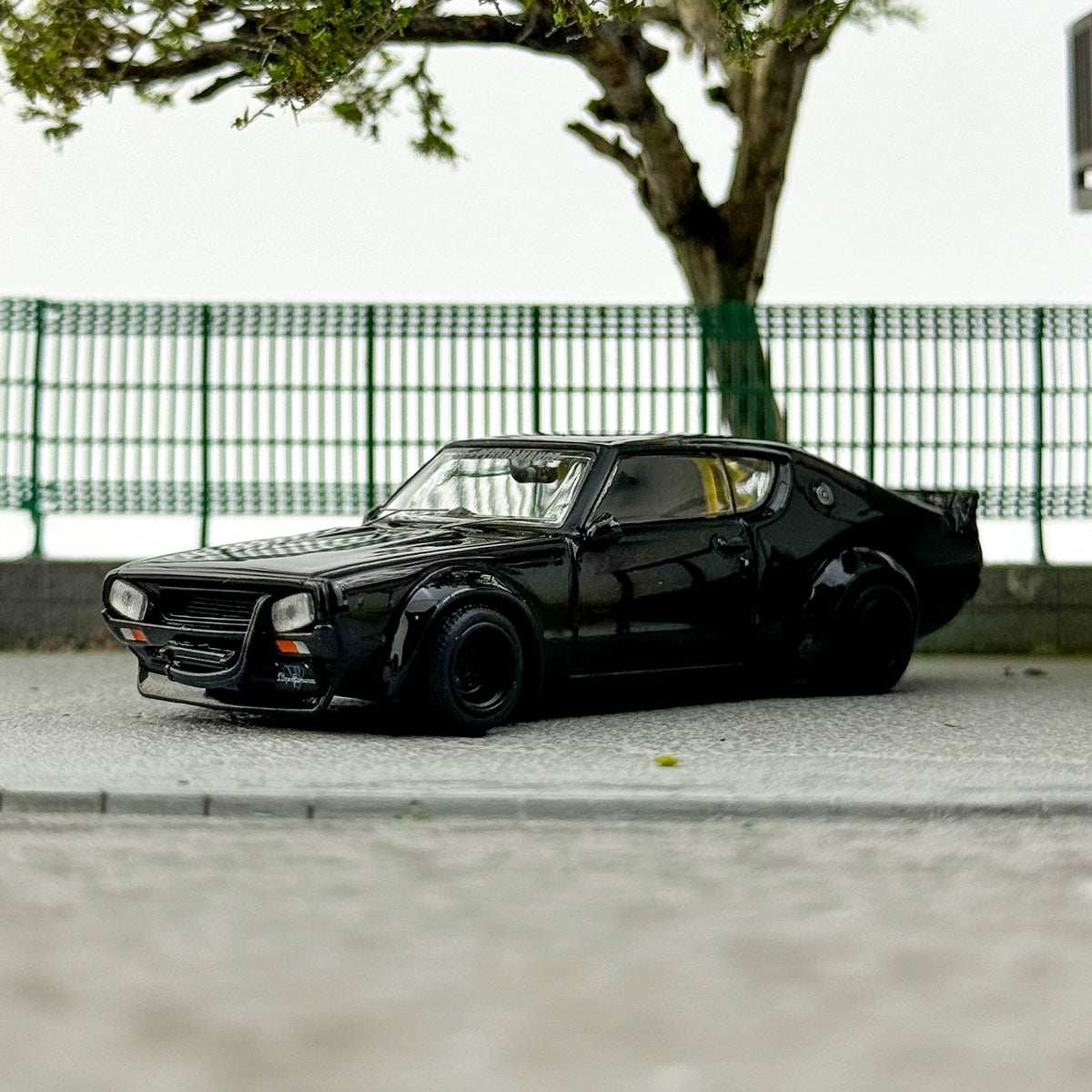 INNO 1:64 LB Works NISSAN 2000 GTR KPGC110 Black Alloy car model