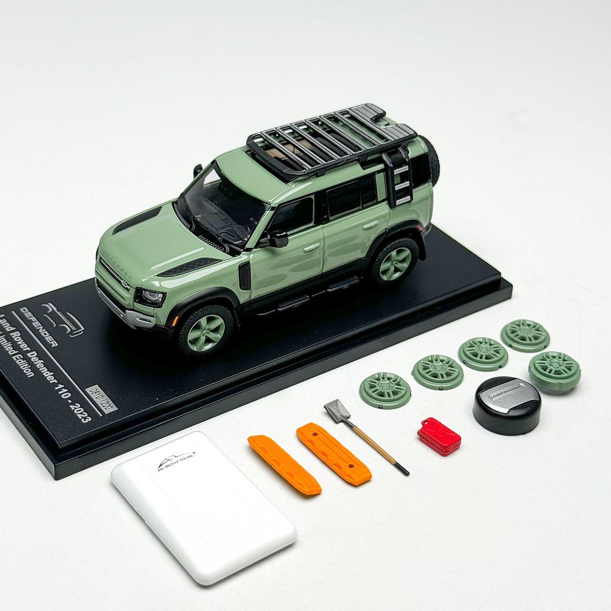 AR BOX Almost Real 1:64 Land Rover Defender 90/110 2023 Alloy car model