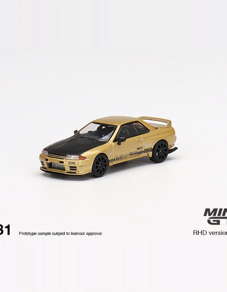 MINIGT 1:64 #431 Top Secret GTR VR32 Top Secret Gold Alloy car model