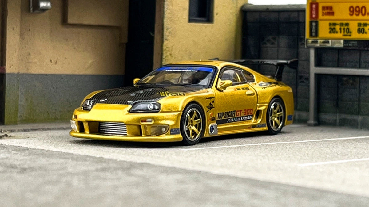 INNO Model 1:64 Toyota SUPRA A80 TOP SECRET GT300 Alloy car model
