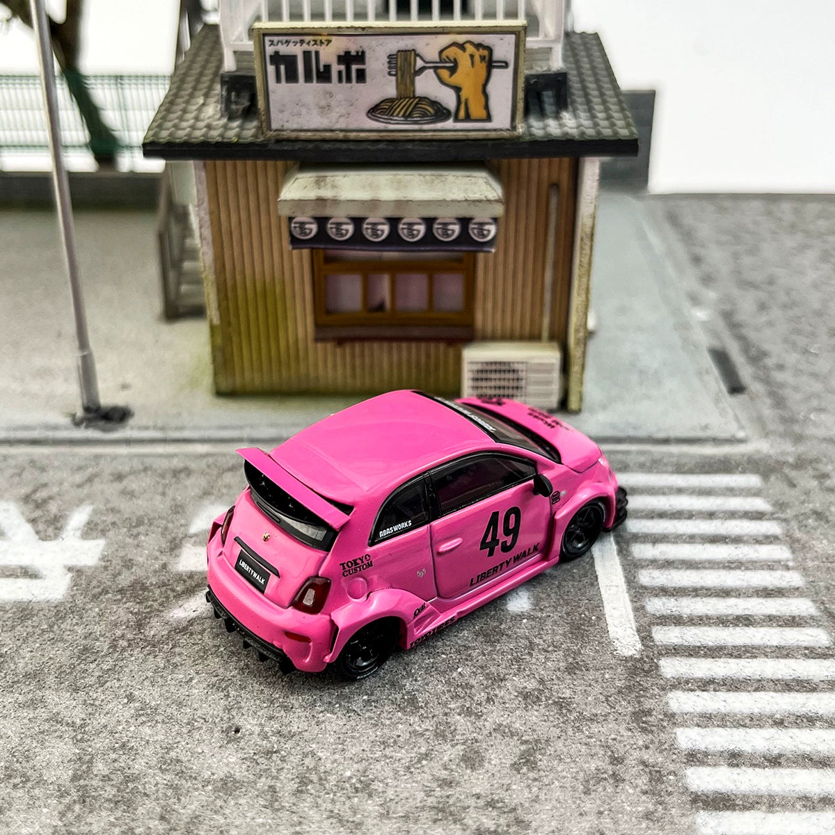 MINIGT #851 1:64 Fiat ABARTH LB 595 PINK  Alloy car model