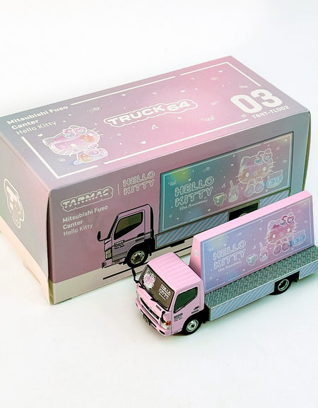 Tarmac Works 1:64 Mitsubishi Fuso Canter Hello Kitty Alloy car model