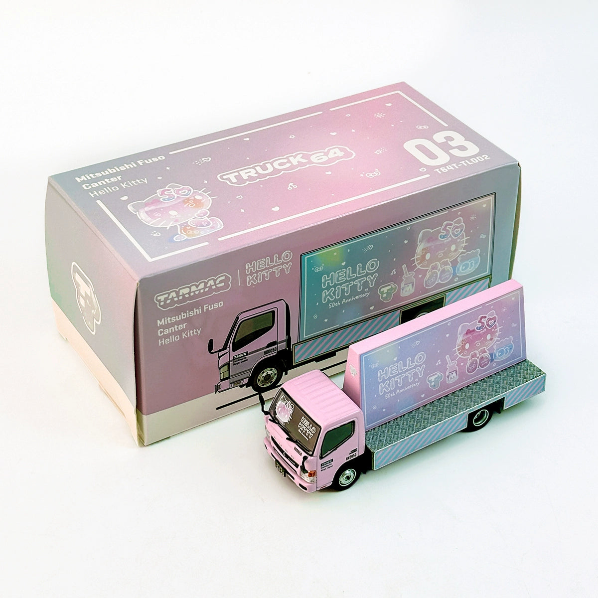 Tarmac Works 1:64 Mitsubishi Fuso Canter Hello Kitty Alloy car model