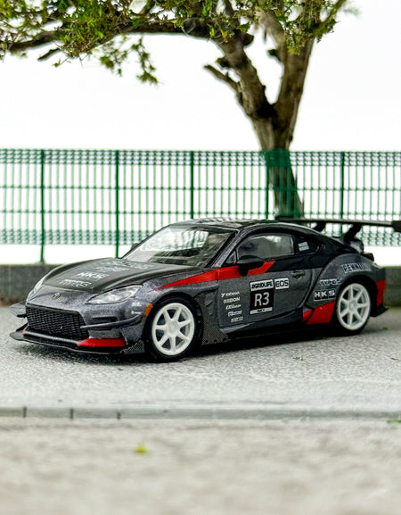 MINIGT 1:64 #820 TOYOTA GR86 HKS R3 Alloy car model