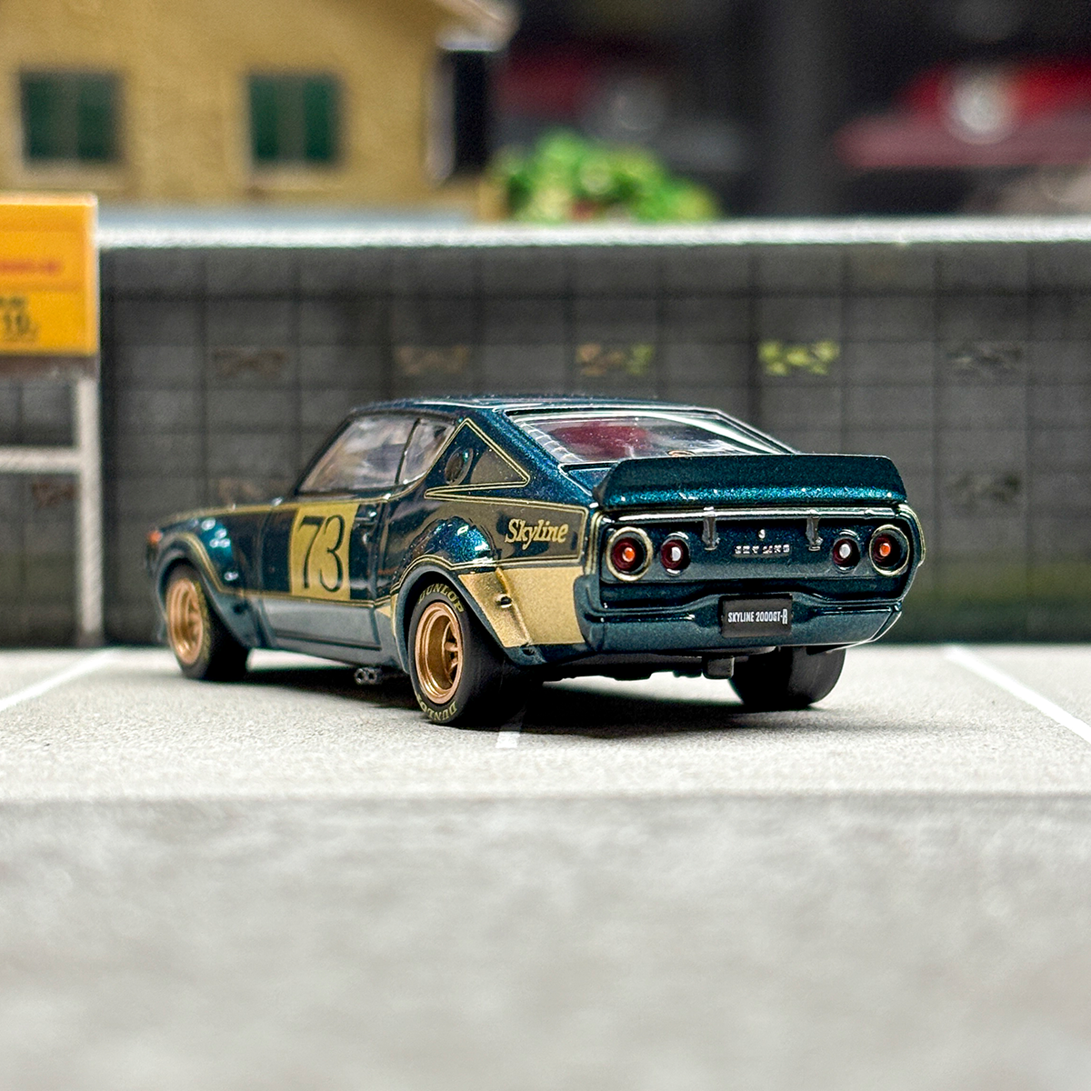 INNO 1:64 Nissan Skyline 2000 GT-R (KPGC110) Racing Concept 1972 Alloy car model