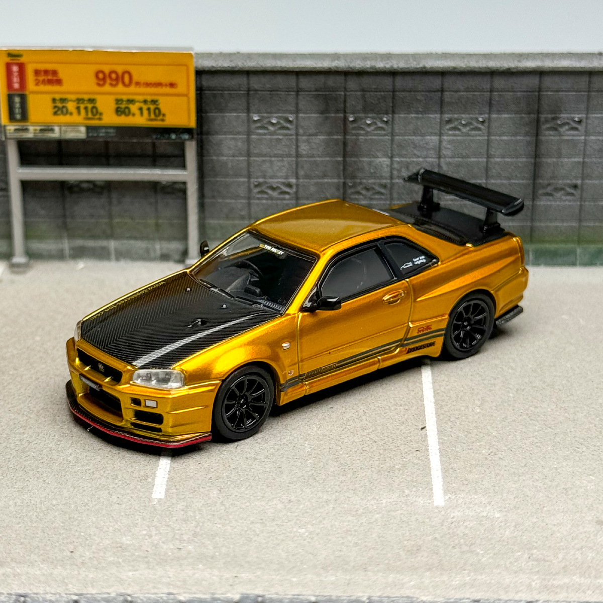 INNO 1:64 Nissan GT-R R34 R35 Malaysia Limited Edition, Simulation Car Model Alloy car model