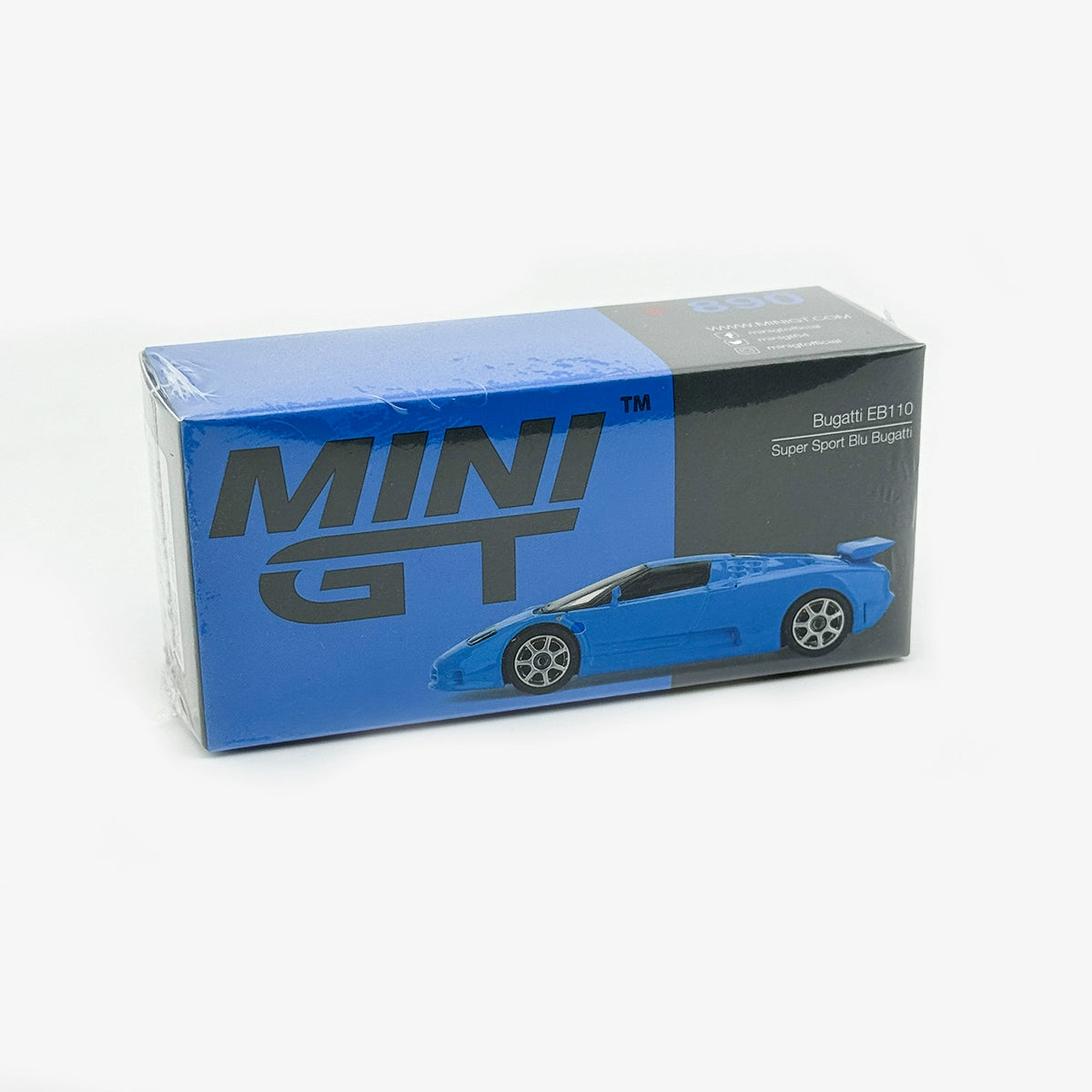 MINIGT #890 1:64 Bugatti EB110 Blue Super Alloy car model