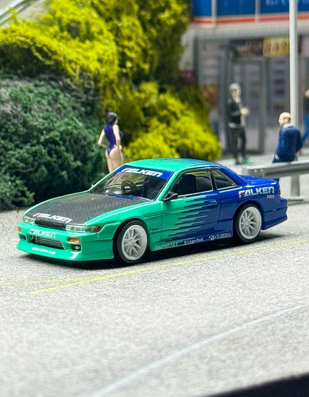 TW Tarmac Works 1:64 VERTEX Nissan Silvia (S13) Falken