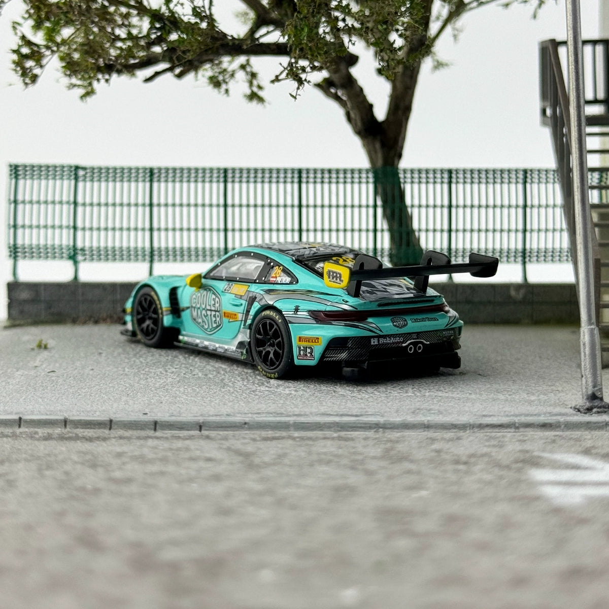 MINIGT 1:64 Porsche 911 GT3 R #804 HubAuto Racing Alloy car model