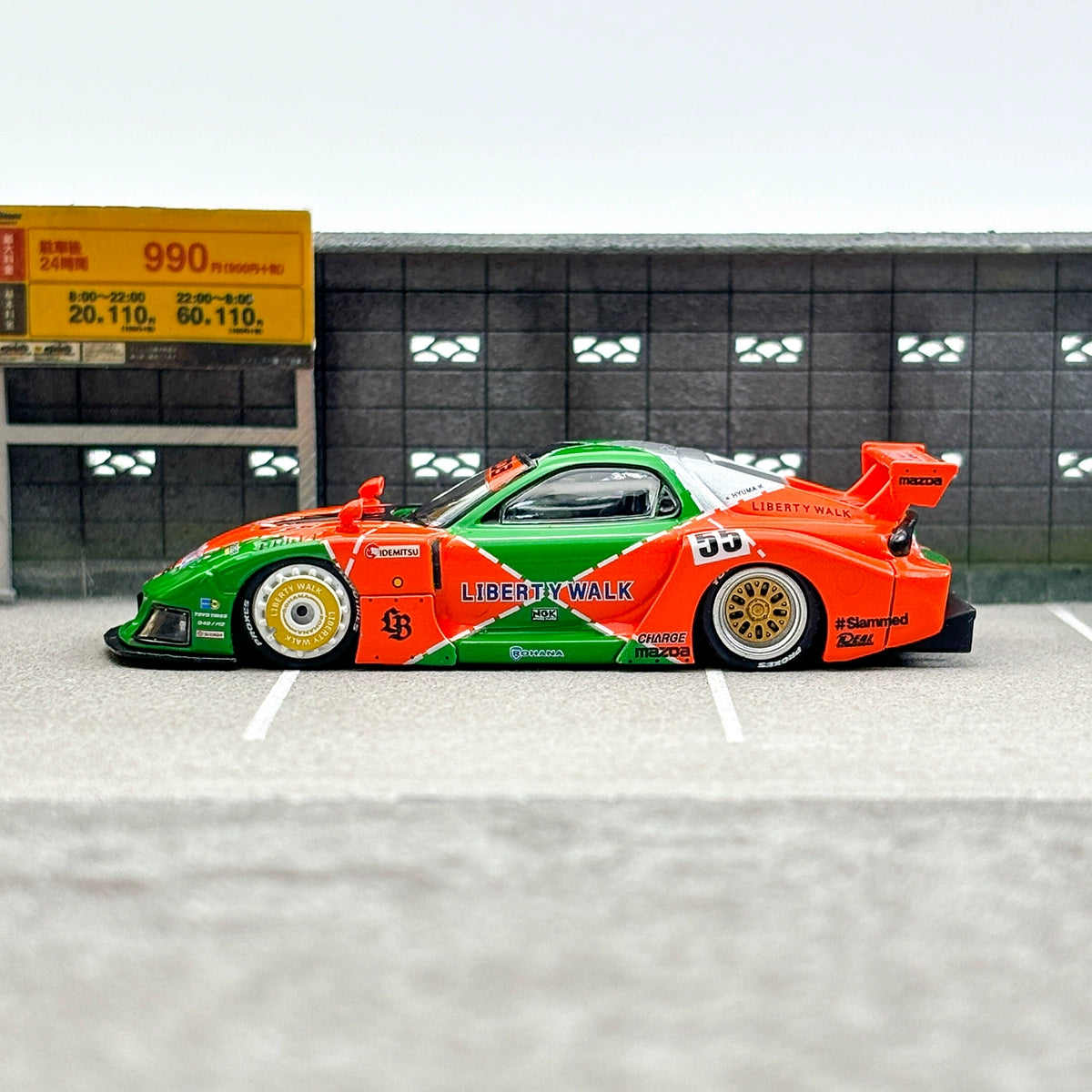 INNO Malay Limited Edition 1:64 LBWK Mazda RX7 FD3S LB-SUPER Alloy car model