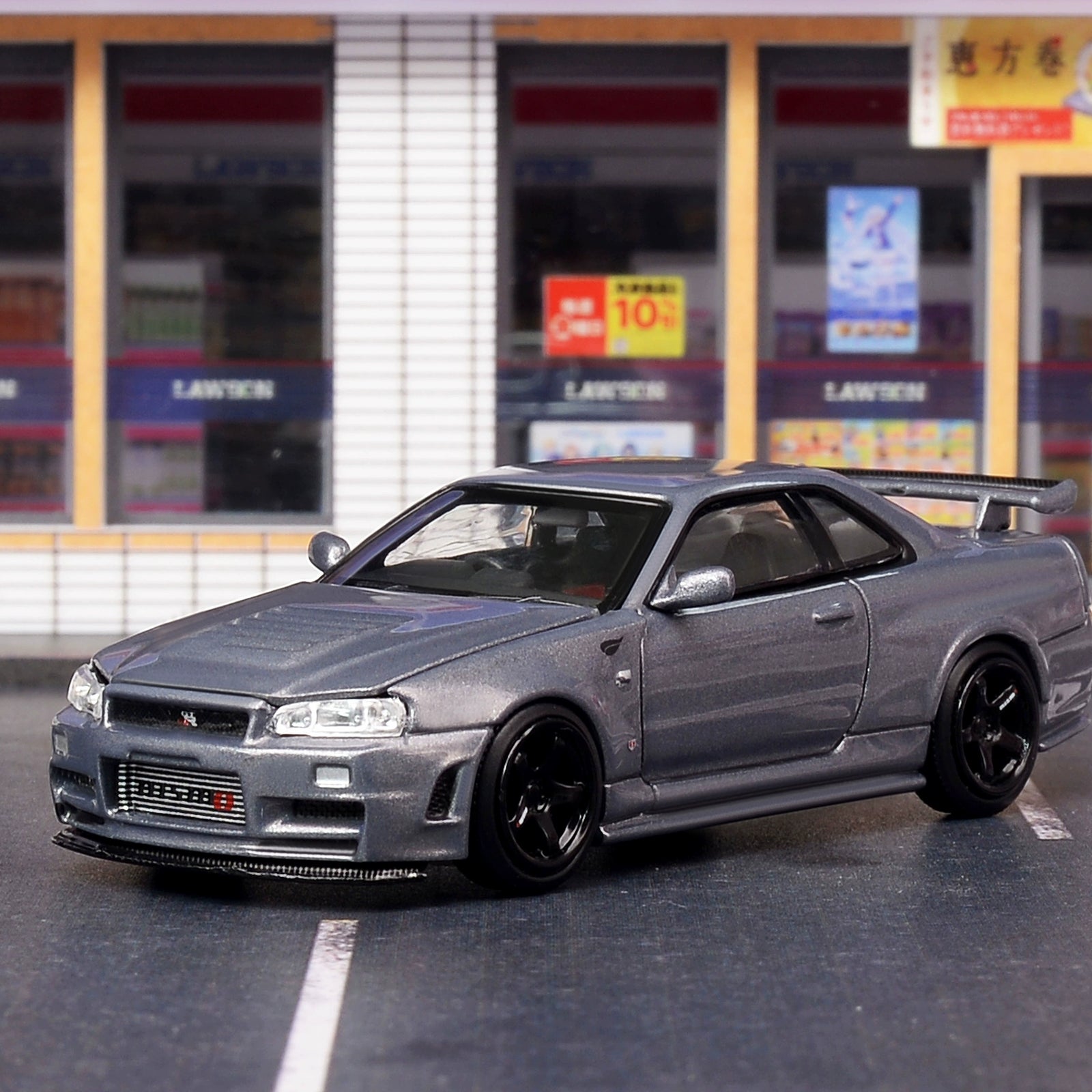 MH MOTORHELIX 1:64 Nissan GTR34 CRS VER Alloy car model
