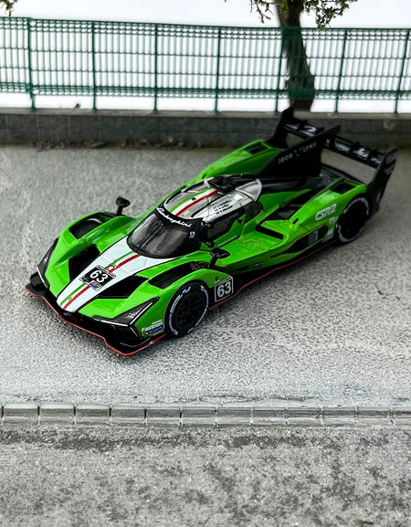 MINIGT #816 1:64 Lamborghini SC63  Iron lynx 2024 Alloy car model