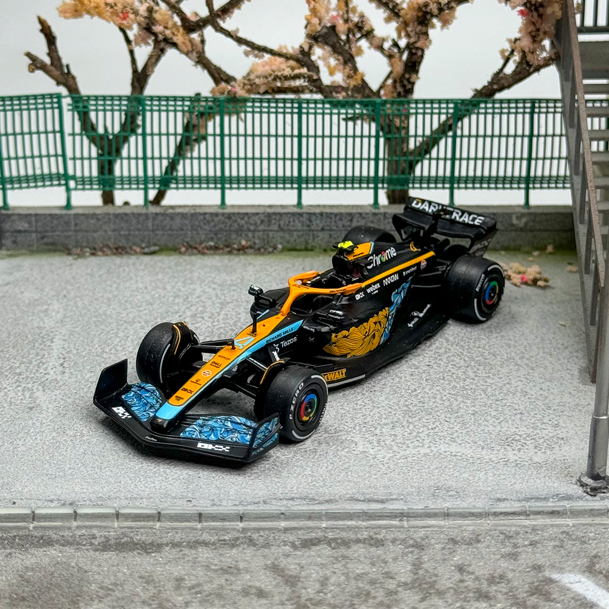 TW Tarmac Works 1:64 McLaren MCL36 Abu Dhabi Grand Prix 2022 Lando Norris F1 Alloy car model
