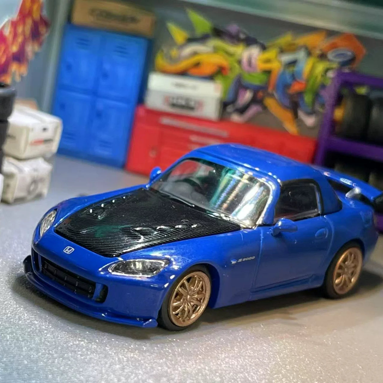 Motorhelix 2025 Mugen Honda S2000 (Only 999) 1:64 Alloy car model