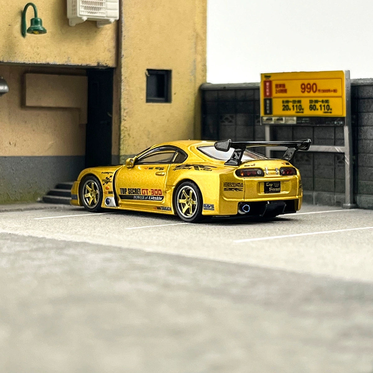 INNO Model 1:64 Toyota SUPRA A80 TOP SECRET GT300 Alloy car model