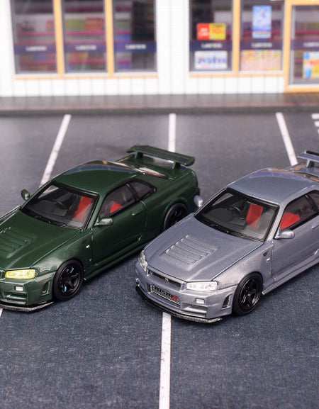 MH MOTORHELIX 1:64 Nissan GTR34 CRS VER Alloy car model