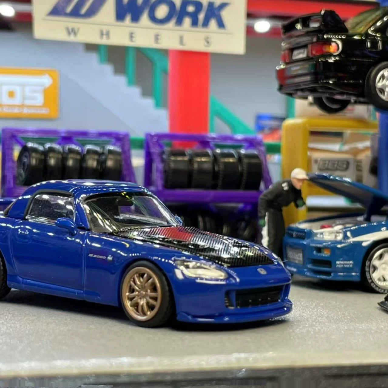 Motorhelix 2025 Mugen Honda S2000 (Only 999) 1:64 Alloy car model