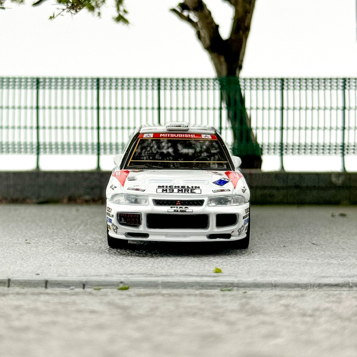 TW Tarmac Works 1:64 Mitsubishi Lancer Evo III #2 Hong kong-Beijing Rally1995 Winner Alloy car model