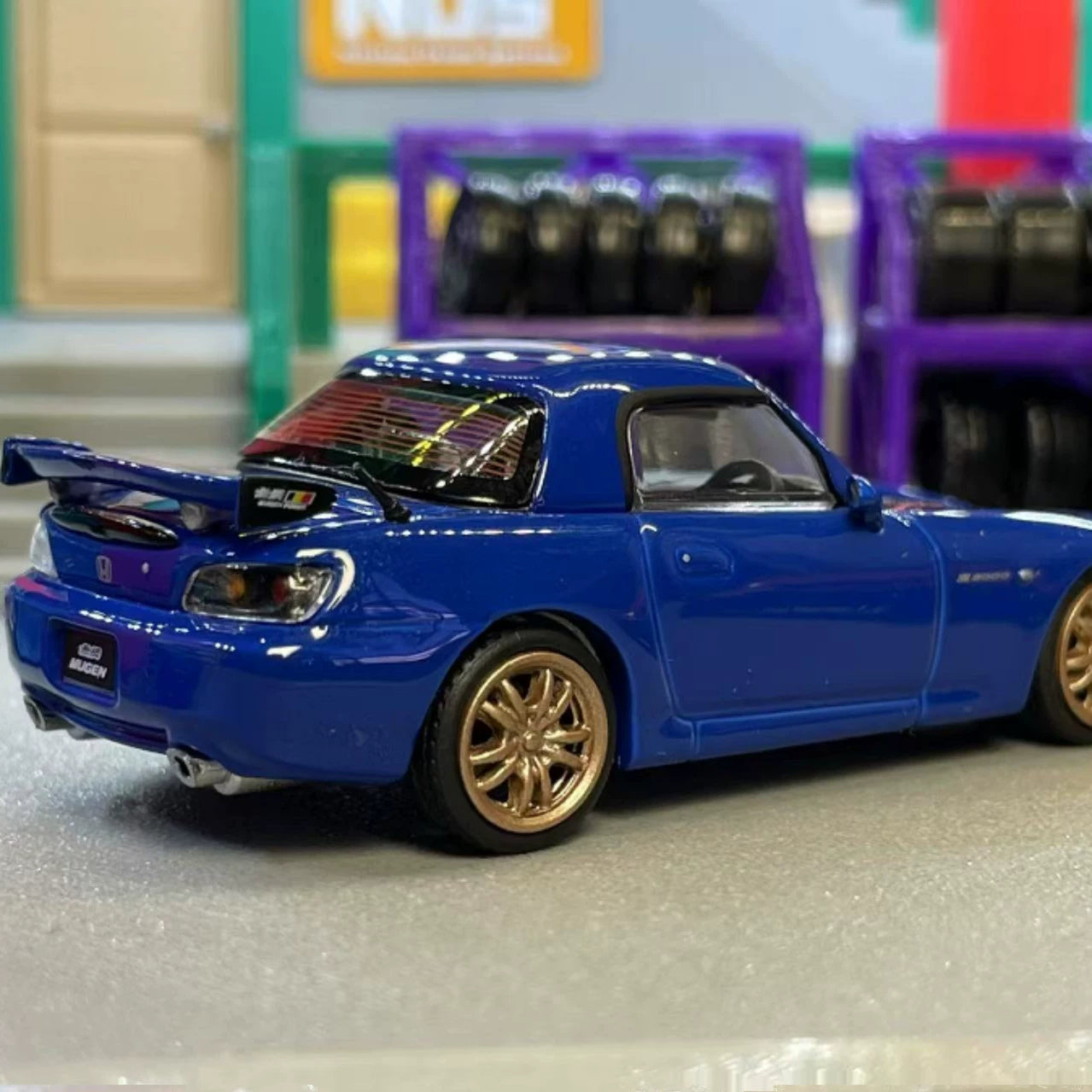 Motorhelix 2025 Mugen Honda S2000 (Only 999) 1:64 Alloy car model