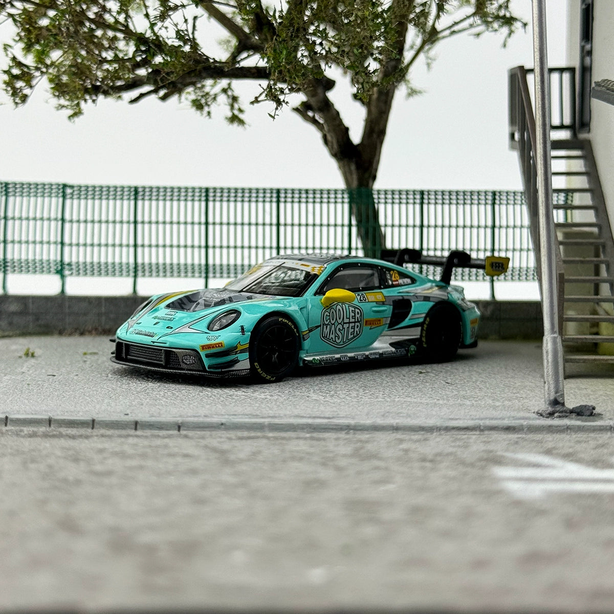 MINIGT 1:64 Porsche 911 GT3 R #804 HubAuto Racing Alloy car model