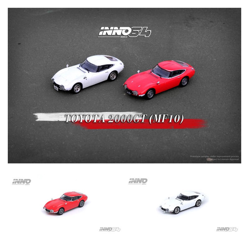 INNO 1:64 Toyota 2000GT MF10 Alloy car model