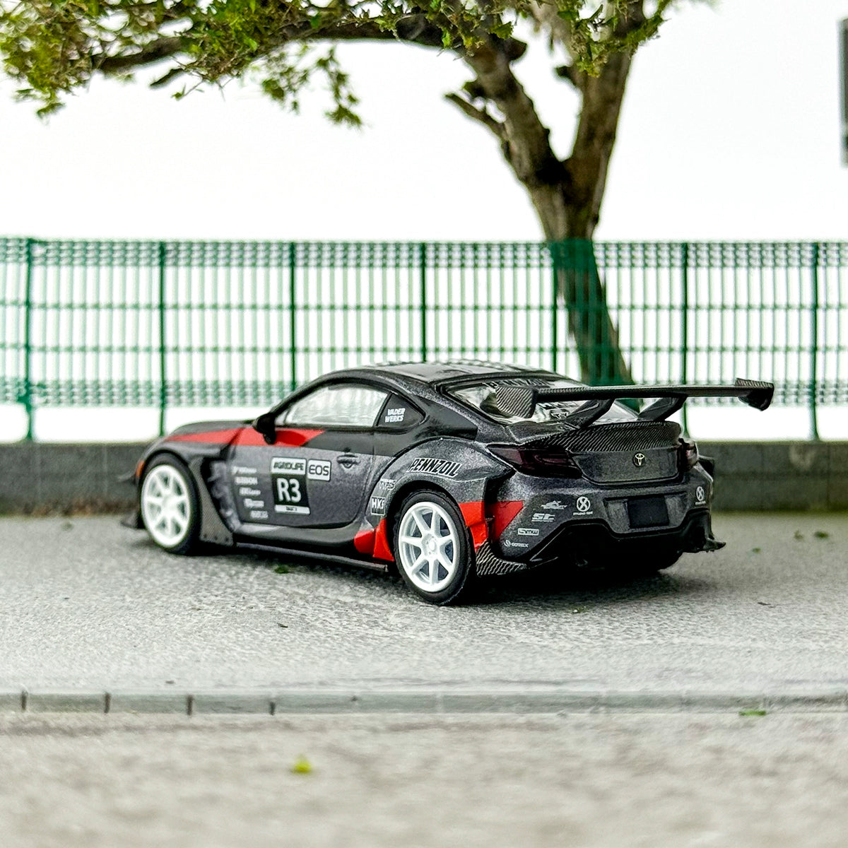 MINIGT 1:64 #820 TOYOTA GR86 HKS R3 Alloy car model