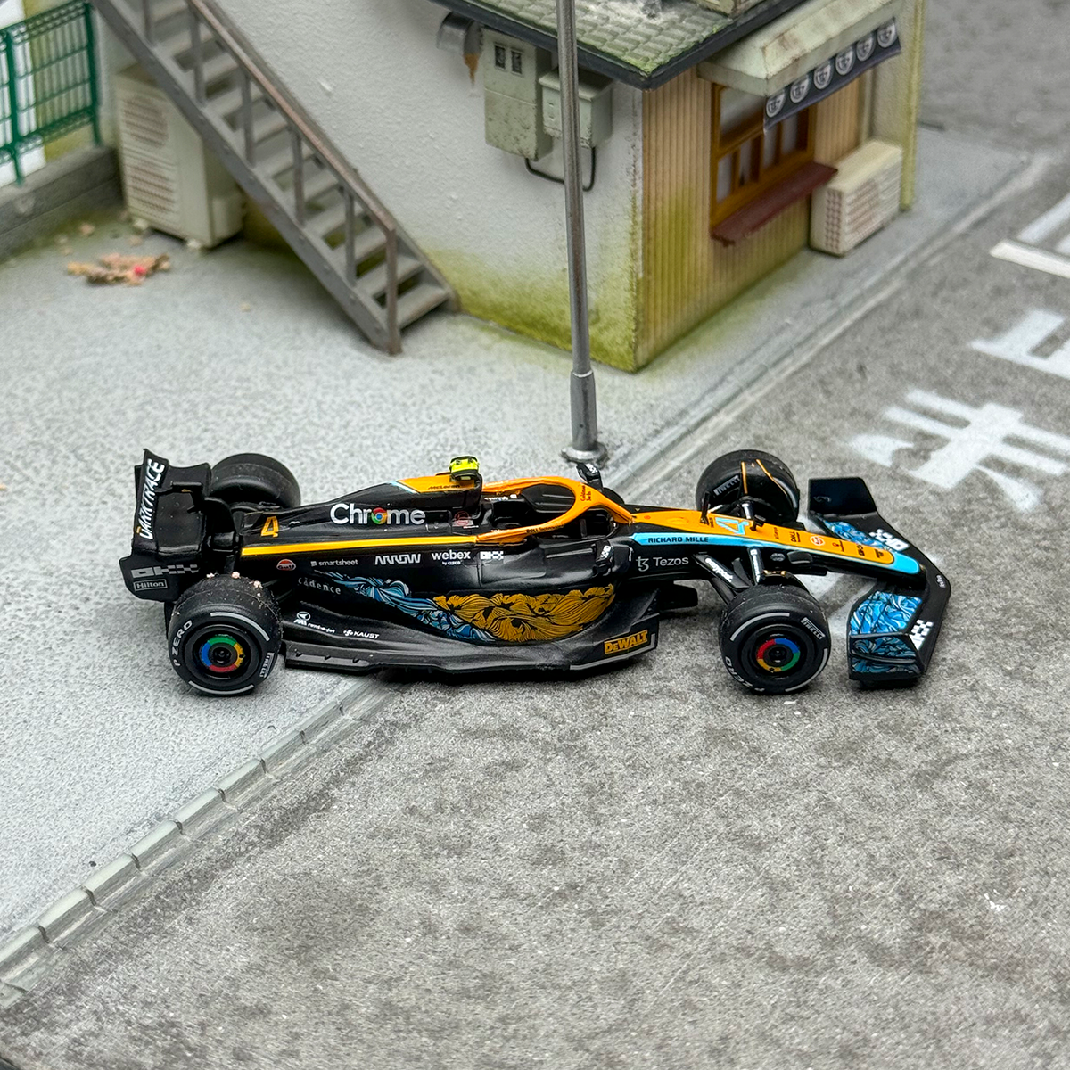 TW Tarmac Works 1:64 McLaren MCL36 Abu Dhabi Grand Prix 2022 Lando Norris F1 Alloy car model