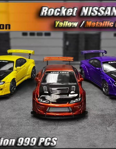 FH 1:64 Nissan Rocket SILVIA S15 Alloy car model