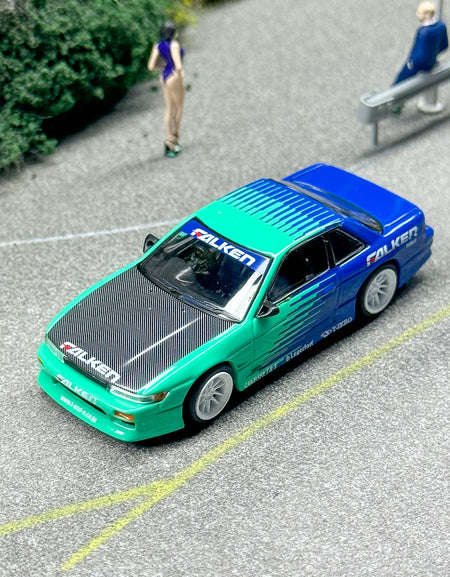 TW Tarmac Works 1:64 VERTEX Nissan Silvia (S13) Falken