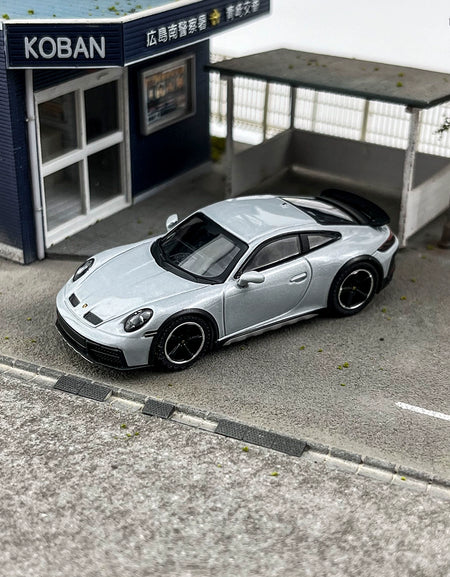 MINIGT 1:64 #891 Porsche 911 Daker Metal Gray Alloy Car Model