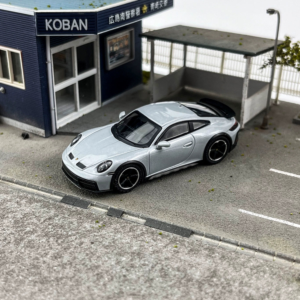 MINIGT 1:64 #891 Porsche 911 Daker Metal Gray Alloy Car Model