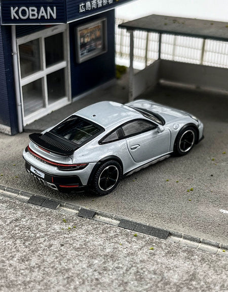 MINIGT 1:64 #891 Porsche 911 Daker Metal Gray Alloy Car Model