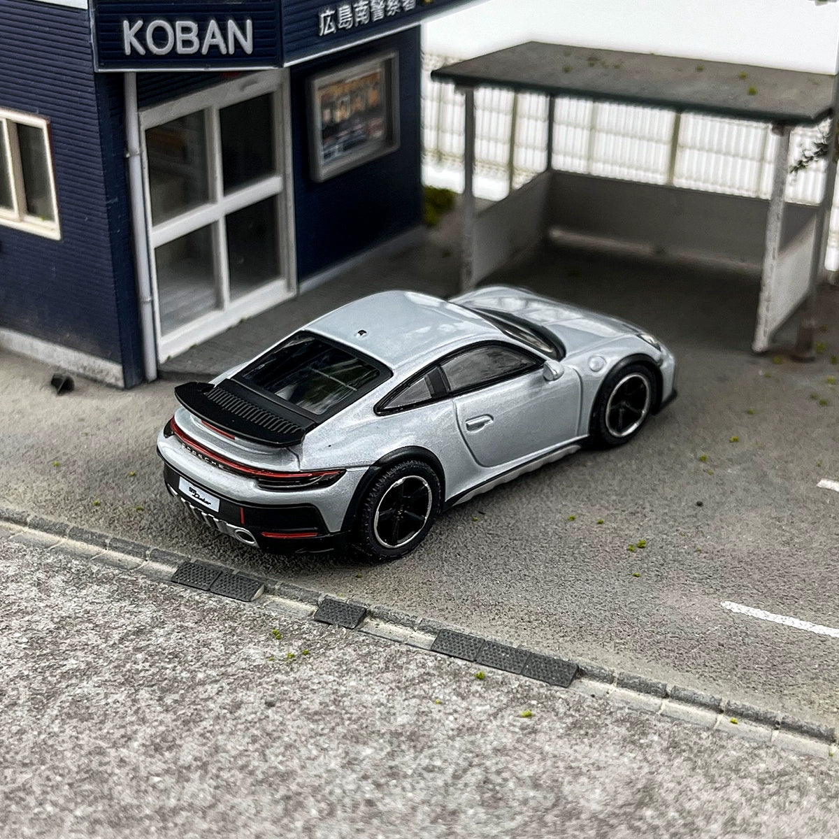 MINIGT 1:64 #891 Porsche 911 Daker Metal Gray Alloy Car Model