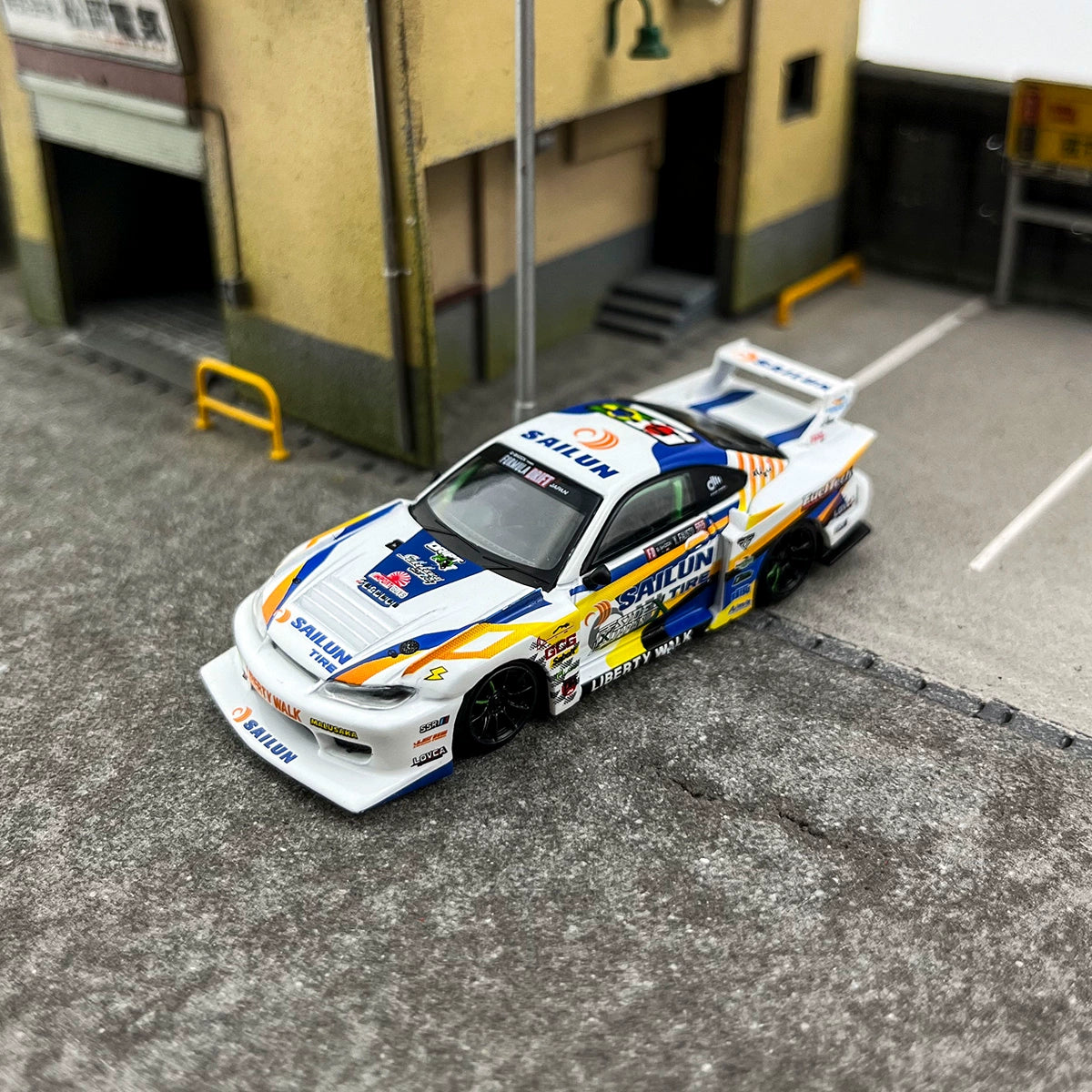 MINIGT 1:64 #895 Nissan LBWK S15 SILVIA Alloy car model