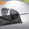 Xiaomi Youpin Men's Polarized Sunglasses Men's and Women's Sunglasses Men's Outdoor Fishing Retro Black Pilot Sunglasses UV400