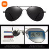 Xiaomi Youpin Men's Polarized Sunglasses Men's and Women's Sunglasses Men's Outdoor Fishing Retro Black Pilot Sunglasses UV400